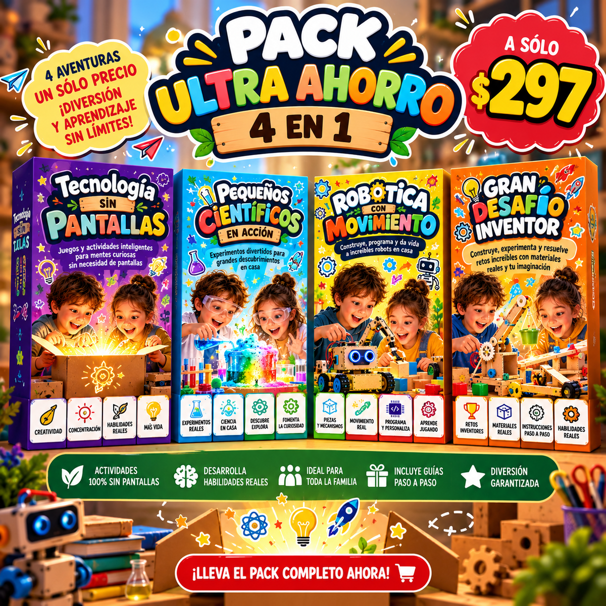Pack Ultra Ahorro 4 en 1