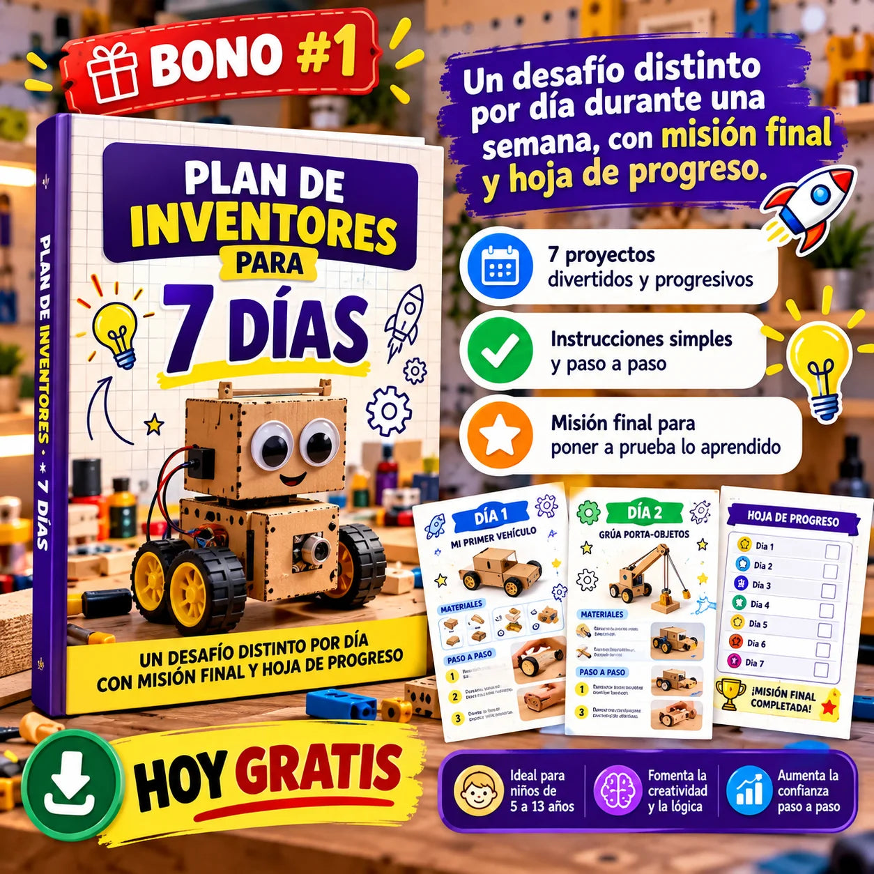 Plan de Inventores para 7 Días