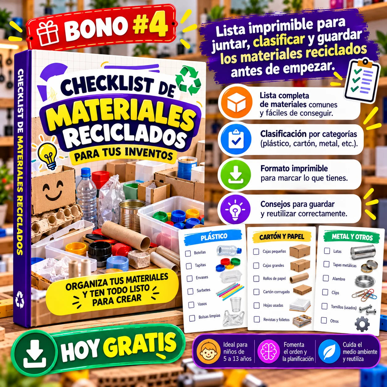 Checklist de Materiales Reciclados