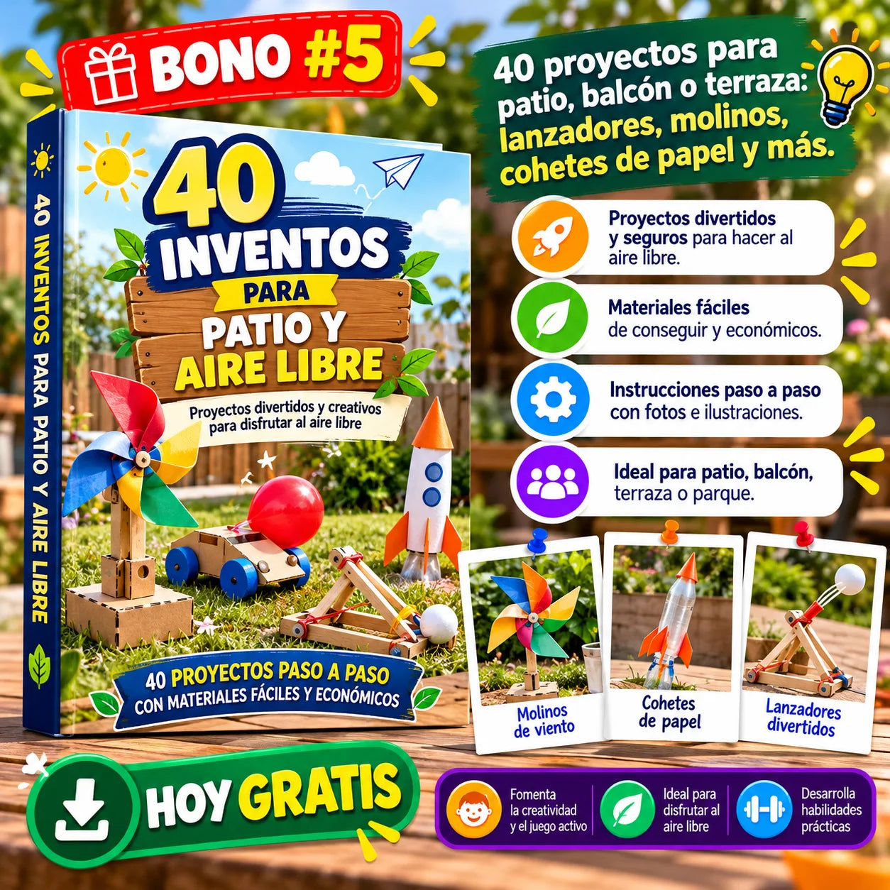 40 Inventos para Patio y Aire Libre