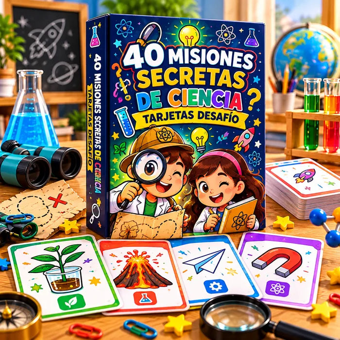 40 Misiones Secretas de Ciencia — Tarjetas Desafío