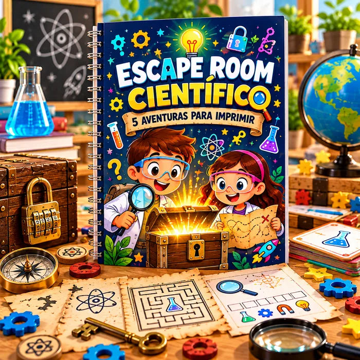 Escape Room Científico — 5 aventuras para imprimir